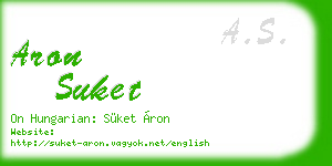 aron suket business card