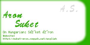 aron suket business card